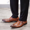 Men's 08822 Cap Toe Monk Strap Lace Up Oxfords Dress Shoes - Jazame, Inc.