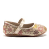 Girls FHX-03I Toddlers Mary Jane Embellished Floral Print Flats Shoes - Jazame, Inc.