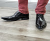 Men's Classic Pointy Toe Derby Lace Up Oxfords Dress Shoes - Jazame, Inc.