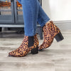 Womens Leopard Print Chelsea Boots