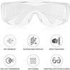 Protective Goggles Fit Over Glasses Vented Anti Fog Protection Eye Transparent Safety Glasses Lab