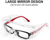 Protective Goggles Fit Over Glasses Vented Anti Fog Protection Eye Transparent Safety Glasses Lab
