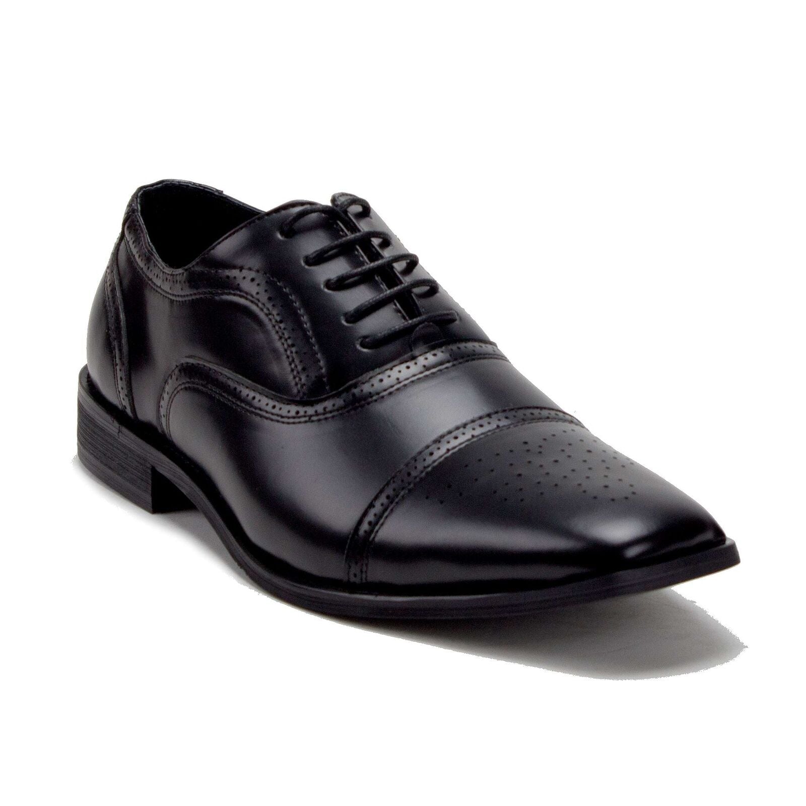 Ferro Aldo Men's Round Toe Lace Up Classic Formal Cap Toe Oxfords Dress Shoes Ferro Aldo Men's Round Toe Lace Up Classic Formal Cap Toe Oxfords Dress Shoes