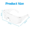 Protective Goggles Fit Over Glasses Vented Anti Fog Protection Eye Transparent Safety Glasses Lab
