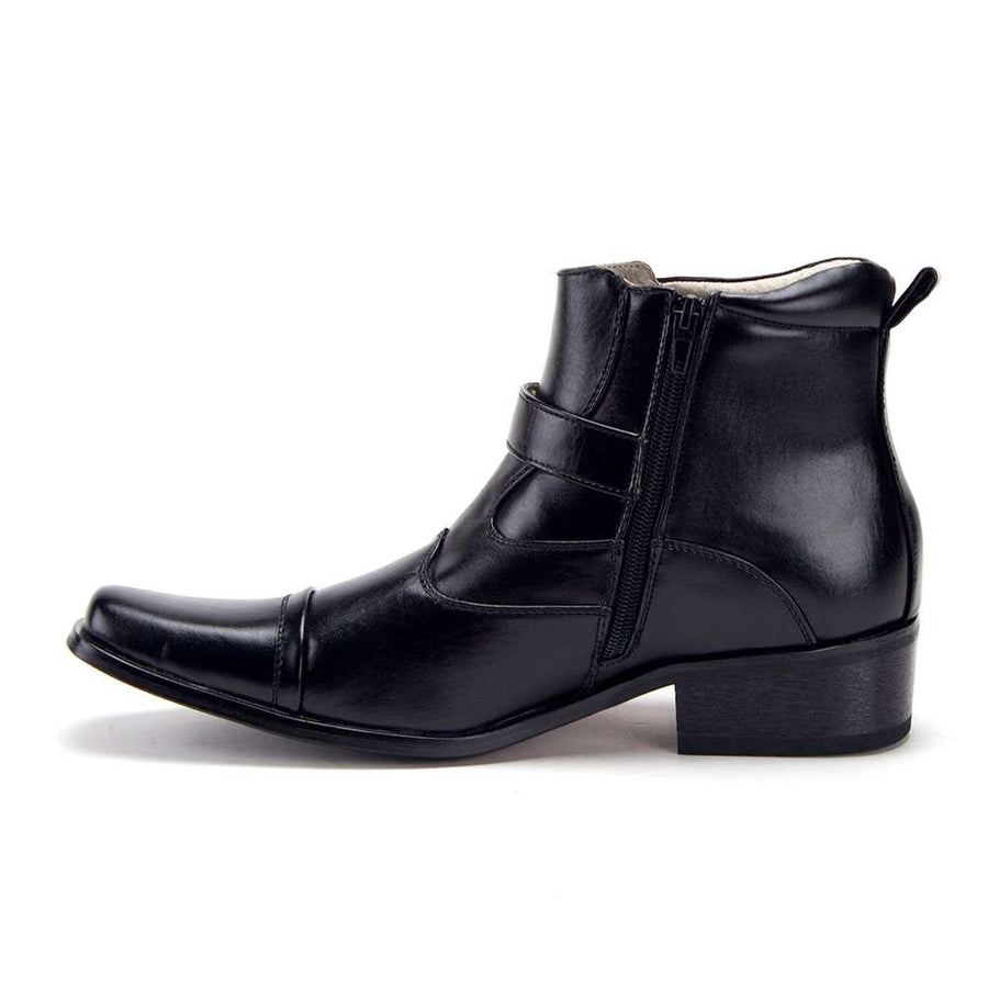 Men's 39015 Leather Lined Tall Western Style Cowboy Dress Boots - Jazame, Inc.