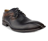 Men's 97712 Leather Lined Perforated Toe Lace up Dress Oxfords Shoes