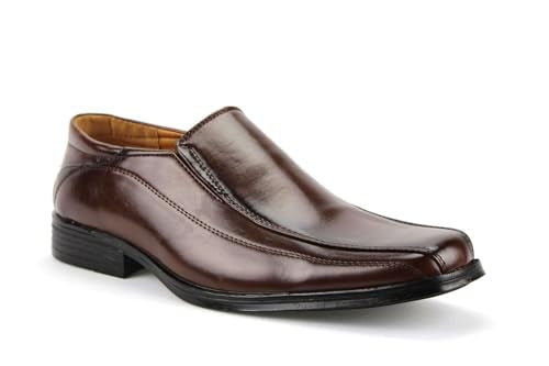 Men's 31192 Classic Square Toe Slip On Moc Toe Loafers Dress Shoes Men's 31192 Classic Square Toe Slip On Moc Toe Loafers Dress Shoes