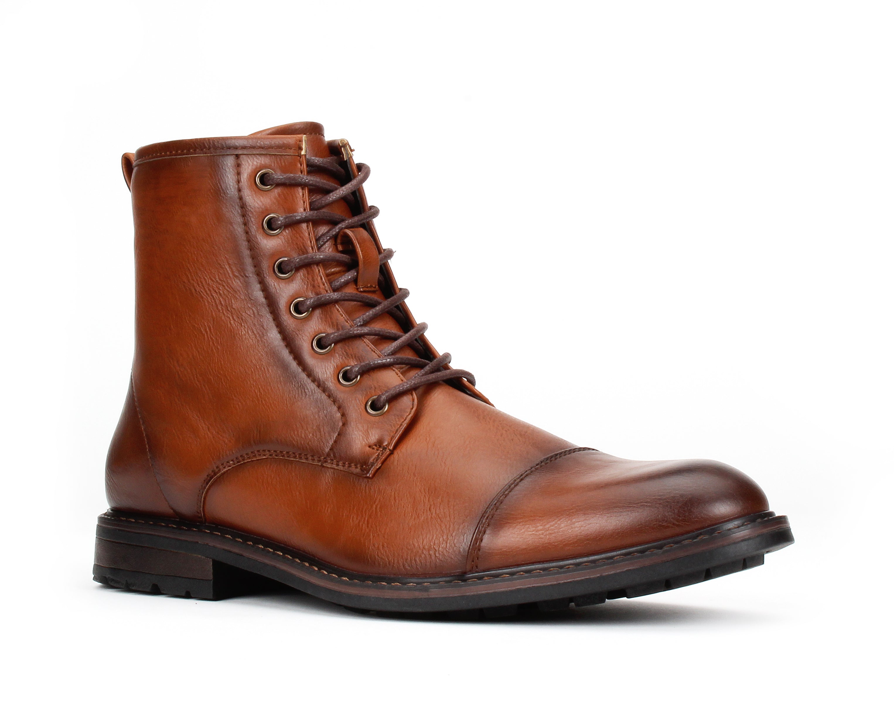 Men's Carson Tall Military Fashion Zipper Rugged Urban Dress Boots Cognac / 7.5 M US Men's Carson Tall Military Fashion Zipper Rugged Urban Dress Boots Cognac / 7.5 M US