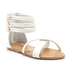 Toddler Girls' Gladiator Sandals with Back Zipper Open Toe Shoes - Jazame, Inc.