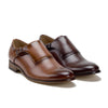 Men's Monk Strap Slip On Single Buckle Round Toe Loafers Dress Shoes - Jazame, Inc.