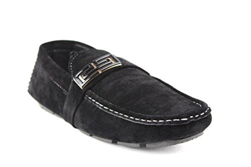 Men's M1040-12 Suedette Moccasin Slip On Loafer Driving Shoes - Jazame, Inc.