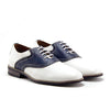 Men's Parker Classic Two Tone Round Toe Saddle Oxfords Dress Shoes - Jazame, Inc.