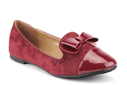 Women's Lory-2 Patent Leather Pointy Toe Slip On Smoking Flats Shoes - Jazame, Inc.
