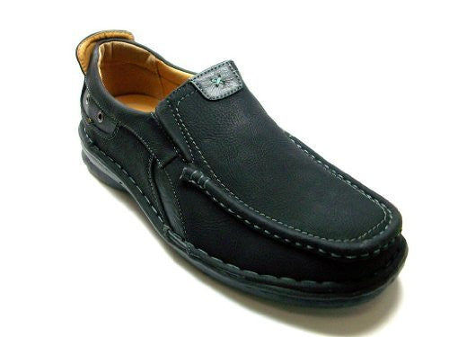 New Mens CAS-247 Comfort Walking Loafers Shoes BLACK - Jazame, Inc.