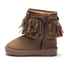 Girls BYX-25I Toddlers Suede Moccasin Fringe Ankle Boots - Jazame, Inc.