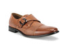 New Men's 19308A Single Monkstrap Cap Toe Dress Loafers Shoes - Jazame, Inc.