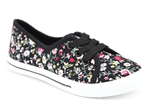 Girls Adore-32K Casual Low Rise Canvas Fashion Sneaker Shoes - Jazame, Inc.