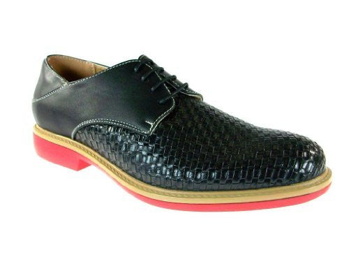 Men's Edwin-39 Woven Lace Up Oxford Dress Shoes - Jazame, Inc.