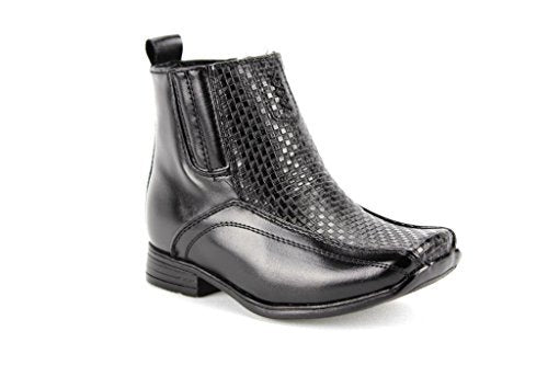 Toddler Boys I-322 Zippered Ankle High Party Dress Boots 5 M US Toddler / Black Toddler Boys I-322 Zippered Ankle High Party Dress Boots 5 M US Toddler / Black