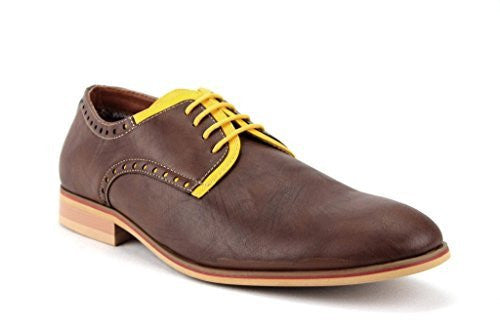 Ferro Aldo Men's 19393LE Derby Two Tone Oxford Dress Shoes Ferro Aldo Men's 19393LE Derby Two Tone Oxford Dress Shoes