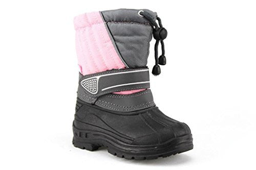 Girls BHD-07I Toddlers Two Tone Fur Lined Snow Boots - Jazame, Inc.