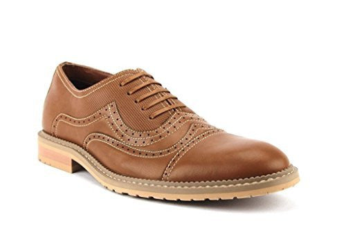 Ferro Aldo Men's 19382LE Cap Toe Stitch Lace Up Oxford Dress Shoes Ferro Aldo Men's 19382LE Cap Toe Stitch Lace Up Oxford Dress Shoes