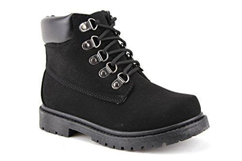 Kids Cay-06 Padded Ankle High Lace Up Fashion Boots - Jazame, Inc.