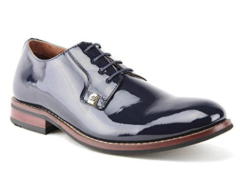 Delli Aldo Men's 19517PL Patent Derby Lace Up Formal Tuxedo