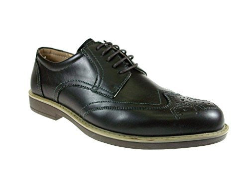 Men's Edison-17 Wing Tip Lace Up Oxford Dress Shoes - Jazame, Inc.