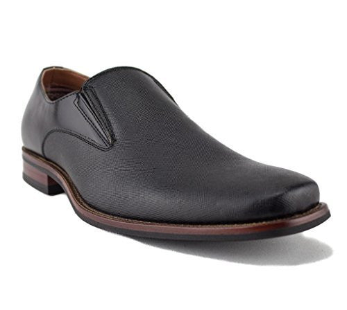 Ferro Aldo Men's Dress Casual 19528 Slip On Textured Loafers Dress Shoes - Jazame, Inc.