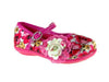 Girls 253 Floral Mary Jane Charm Flat Shoes - Jazame, Inc.