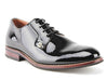 Delli Aldo Men's 19517PL Patent Derby Lace Up Formal Tuxedo Oxford Dress Shoes - Jazame, Inc.