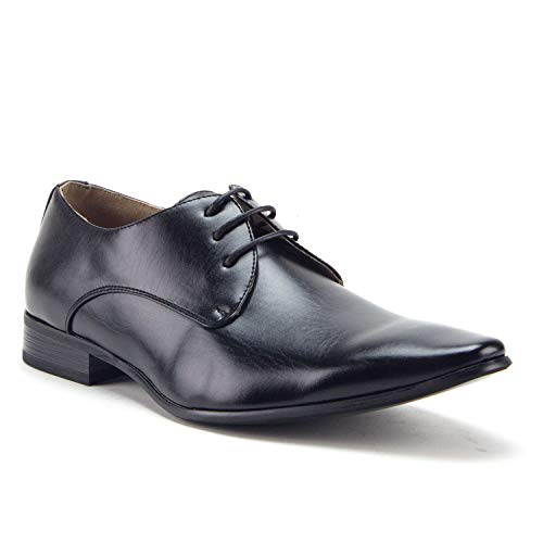 Men's Classic Pointy Toe Derby Lace Up Oxfords Dress Shoes 10 M US / Cognac Men's Classic Pointy Toe Derby Lace Up Oxfords Dress Shoes 10 M US / Cognac