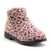 Little Toddler Girls' Ankle High Leopard Print Booties Zipped Fashion Dress Boots - Jazame, Inc.