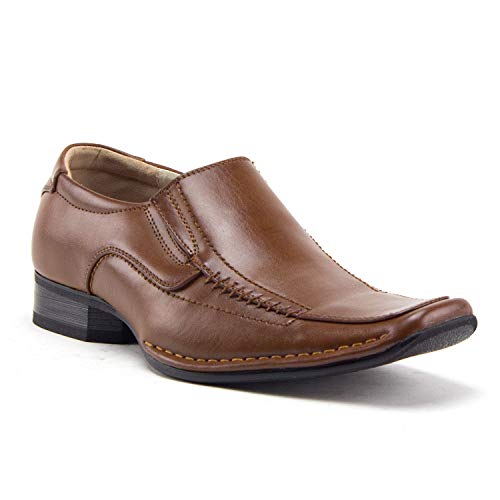 Men's Oxford Lace-up Dress Shoes Thick Heel Solid Color Square Toe 100%  Vintage Leather Men's leather shoes (Color : Brown, Size : 40 EU) price in  UAE | Amazon UAE | kanbkam