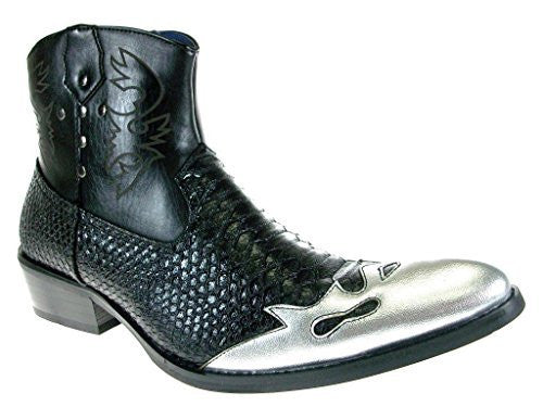 Men's M1794 Faux Snake Skin Westren Cowboy Boots - Jazame, Inc.