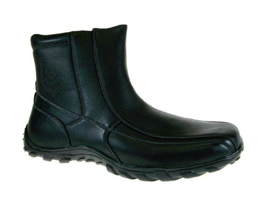 Men's Polar Fox Ankle High Fleece Lined Winter Boots 532 Black-188 - Jazame, Inc.