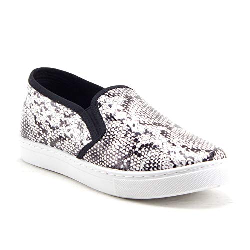 Women's Blair Slip On Leopard Snake Print Platform Sneakers Shoes - Jazame, Inc.