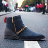 Jazamé Men's Chuck Nubuck Suede Pull-On Round Toe Chelsea Boots