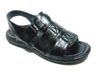 Mens Majestic Open Toe Back Sling Caged Sandals 72587 Black - Jazame, Inc.