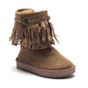 Girls BYX-25I Toddlers Suede Moccasin Fringe Ankle Boots - Jazame, Inc.