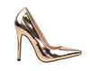 Women's Lala-4 Metallic Pointy Toe Pump Shoes - Jazame, Inc.