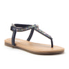 Girls 2710 Rhinestone Rainbow Crystals T-Strap Fashion Sandals Available for Toddlers - Jazame, Inc.