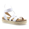 Women's Espadrille Flatform Platform Stretch Ankle Strap Sandals