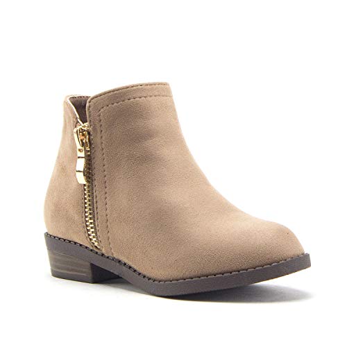 Jazamé Little Girls Ankle High Round Toe Bootie Fashion Chelsea