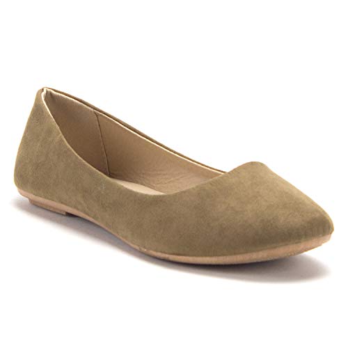 Women's Demi-01Classic Round Toe Slip On Ballet Flats Shoes - Jazame, Inc.