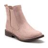 Women's Tempt-1 Menswear-Inspired Ankle High Suede Slip On Chelsea Boots - Jazame, Inc.