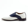 Men's Parker Classic Two Tone Round Toe Saddle Oxfords Dress Shoes - Jazame, Inc.
