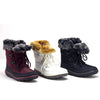 Women's Hike-02 Outdoor Fur Cuff Lace-Up Quilted Winter Snow Boots - Jazame, Inc.