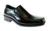 Boys Conal Plain Slip On Dress Loafers Dress Shoes B-99006A Black-85 - Jazame, Inc.